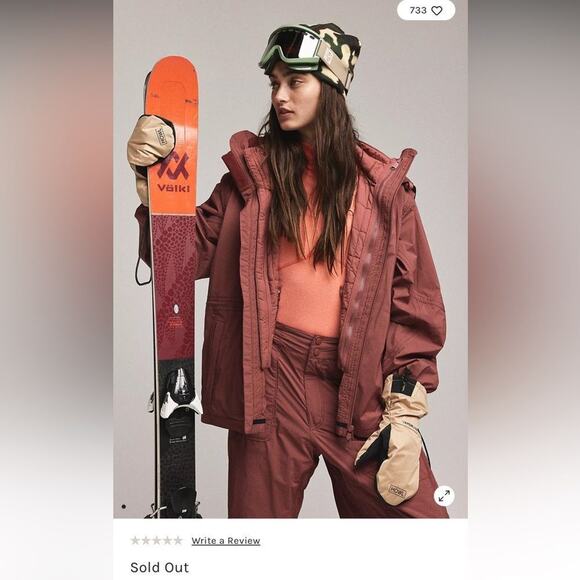 FP Movement Shred-It 5-in-1 Hooded Jacket in Wine Size S New w/ Tag MSRP $498 - Picture 3 of 14